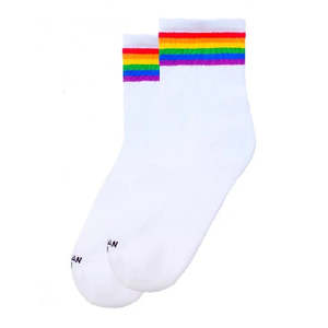 Socks: American Socks Ankle High Socks - Rainbow Pride