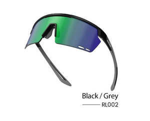 Magic Shine Rouleur Classic Eyewear - Black/Grey Frame Green Mirror Lens