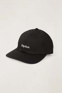 Rhythm Essential Brushed Twill Cap - Black