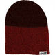 Neff Duo Beanie - Maroon Heather/Charcoal Heather