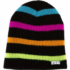 Neff Daily Stripe Beanie - Black/Multi Neon