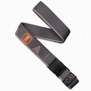 Belts: Arcade Blackwood Slim Belt - Charcoal/Blush