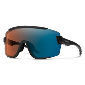 Smith Wildcat Matte Black frame w/ ChromaPop Glacier Photochromic Copper Blue Mirror