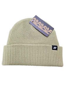 K2 Knit Beanie - Cream