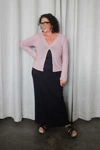 TCD Portia Cardi - Dusky Pink Mesh
