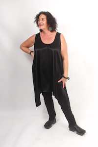 TCD Athena Tunic - Black Satin