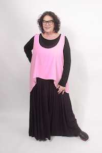 Tunics: TCD Crop Athena Tunic - Pastel Pink