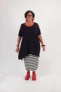 Tunics: TCD Songbird Top - Navy