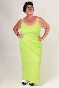 3 Piece Dressing Collection: TCD Long Bias Slip - Lime