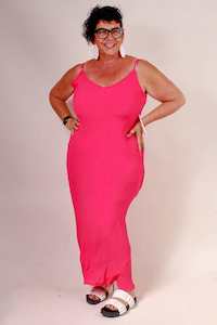 3 Piece Dressing Collection: TCD Long Bias Slip - Watermelon (LUCKY LAST - 0 =14)