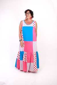 Maxi Dress Classics: TCD Burbs Dress - Patchwork