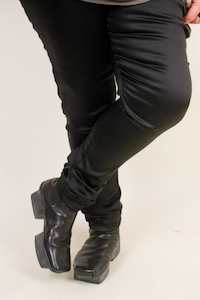 Florals With Plains: TCD CM Banded Skinny's - Black