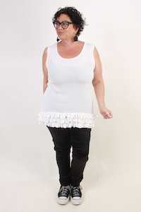 Styles Like A Cardigan Piece: TCD Bobbie Frill Camisole - Cream