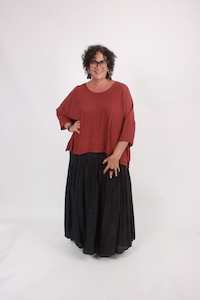 Mesh Separates Bias Slips: TCD Short Haven - Brick