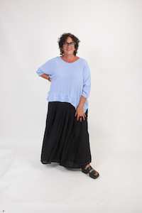 Mesh Separates Bias Slips: TCD Short Haven - Pastel Blue