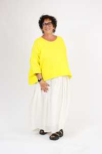 Mesh Separates Bias Slips: TCD Short Haven - Linen Yellow