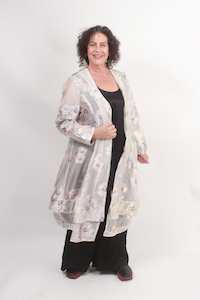 All White Everything: TCD Dustine Duster - Natural Floral (LUCKY LAST - S = 14-16)