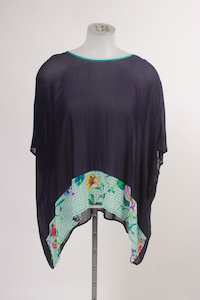 Juna Banded T  - Ink