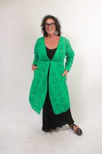 TCD Solidarity Duster - Green Textural