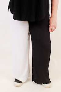 Mesh Separates Bias Slips: TCD Sadie Pant - Black and Cream