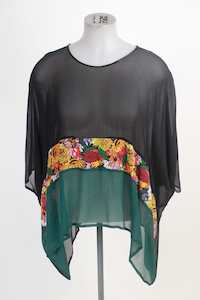 Juna Banded T  - Black Forrest