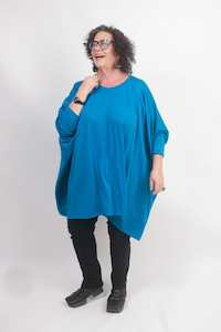 Tcd The Carpenters Daughter: TCD Habitat Top - Ocean Blue Merino