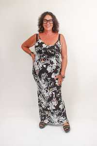 TCD Long Bias Slip Dress - Print