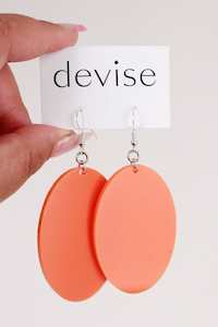 Devise: Devise Oval Earrings - Orange