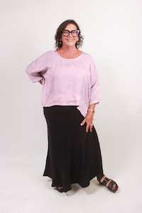 TCD Short Haven Top - Lilac Print