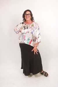 Size O S: TCD Short Haven Top - Butterick Silk