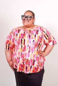 TCD Curve Tee (T-Shirt) - Lipstick