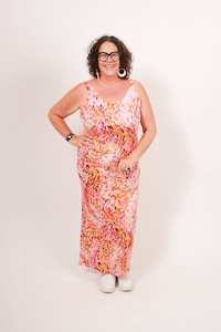 TCD Long La Bella Dress - Monet Print
