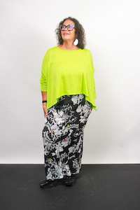 TCD Lockdown Crop Top - Neon Green Merino