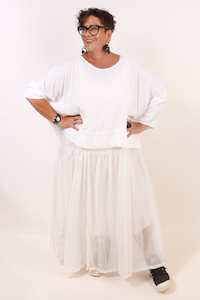 TCD Petticoat Silk Dress- Cream