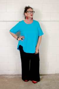 TCD Curve Tee (T-Shirt) - Aqua (LUCKY LAST - S = 16)