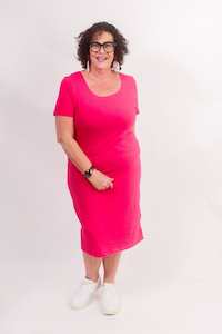 TCD Sleeved La Bella Dress - Lipstick