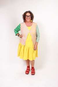 TCD Portia Cardigan -  Patchy Stripe Rib