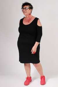 Melbourne Collection: TCD Cut Out Mia Dress - Black