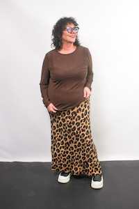 TCD Simply Tee - Brown Mesh