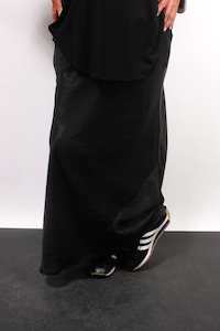 TCD Pansy Bias Cut Skirt - Black