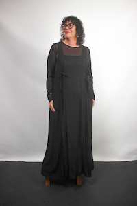 TCD Maria Pinafore - Black Viscose