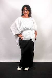 TCD Iris Top - White Cotton Anglaise