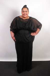 TCD Iris Top - Black Silk