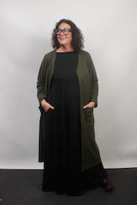 Wool Collection: TCD Cardigan - Khaki