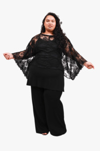 Gorjis Cove Top - Black Lace