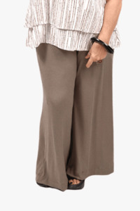 TCD Suzie Wide Leg Pants - Mouse