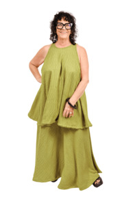 Size O S: TCD Orbit Camisole - Chartreuse