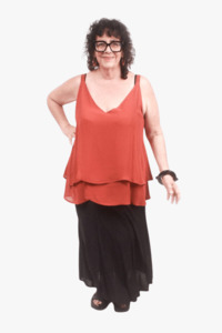 Size 1 16: TCD Priscilla Camisole - Terracotta