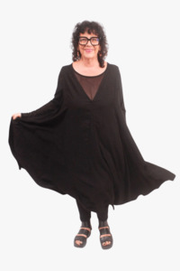 Size 3 20: TCD Godet Dress - Black