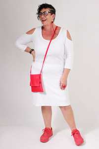 TCD Cut Out Mia Dress - White